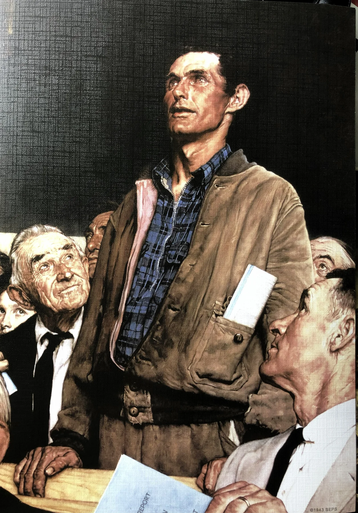 FREEDOM OF SPEECH (from the Four Freedoms series)