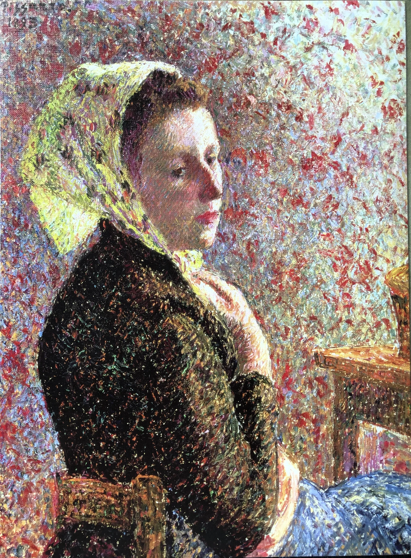 WOMAN IN A GREEN HEADSCARF