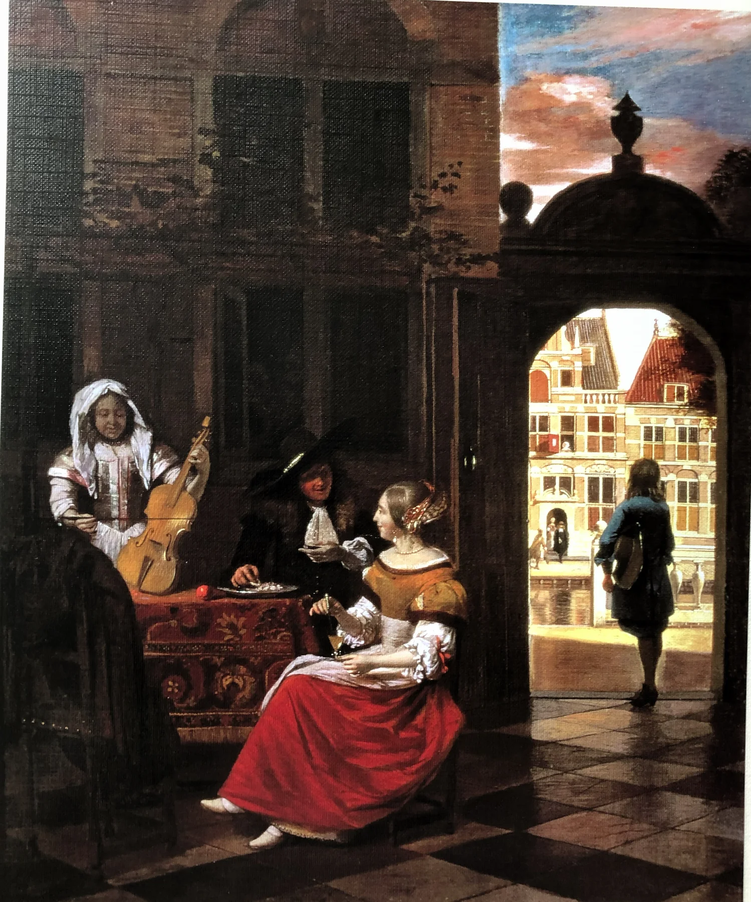 MUSICAL PARTY IN A COURTYARD