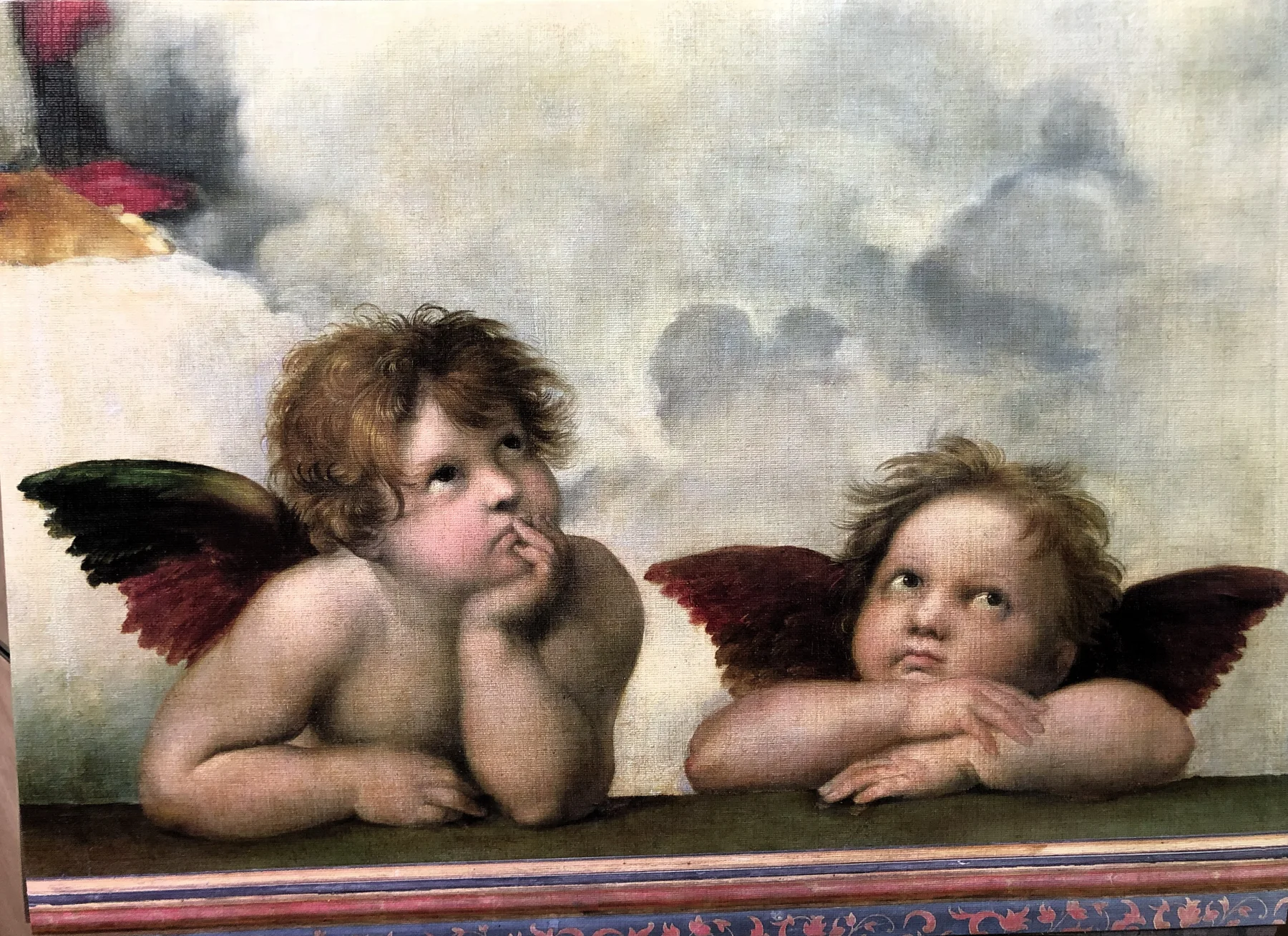 PUTTI, DETAIL FROM THE SISTINE MADONNA