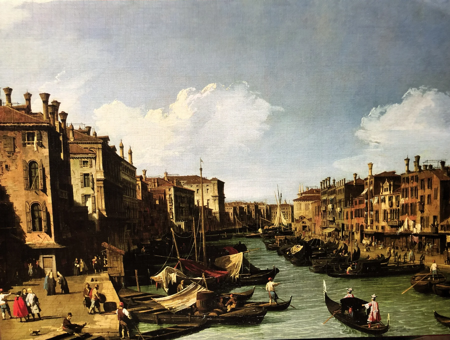 THE GRAND CANAL NEAR THE RIALTO BRIDGE, VENICE