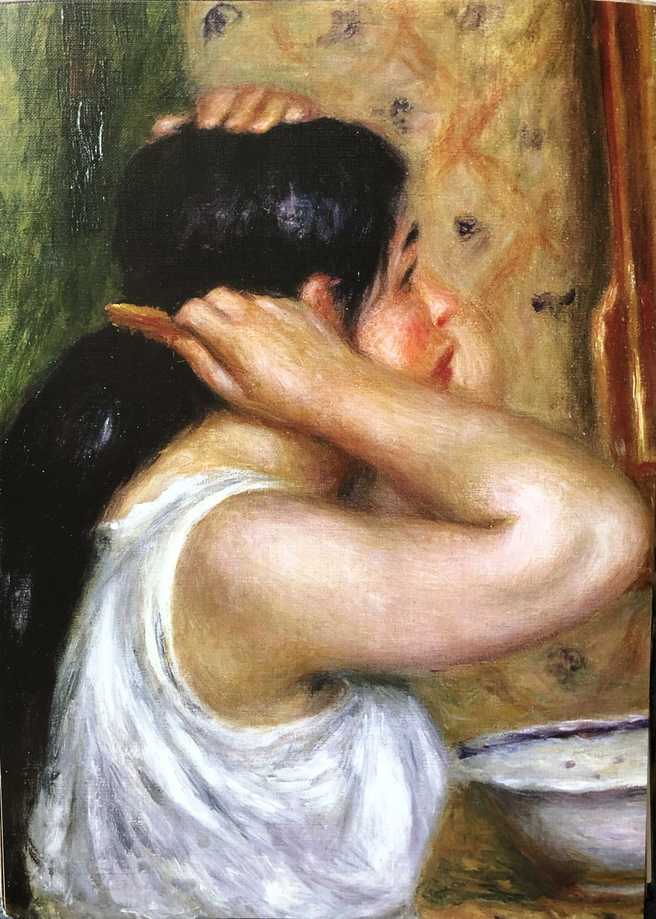 GIRL COMBING HER HAIR