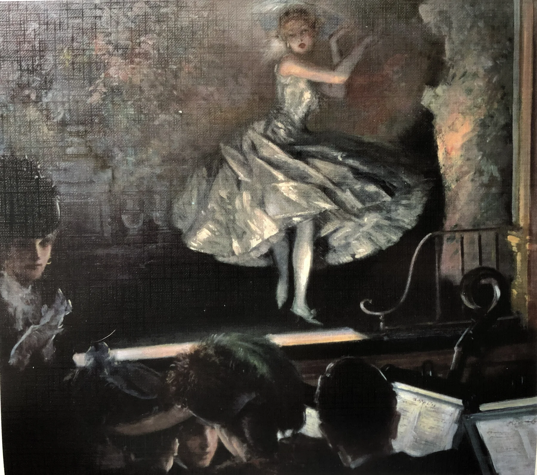 DANCER IN WHITE BEFORE THE FOOTLIGHTS